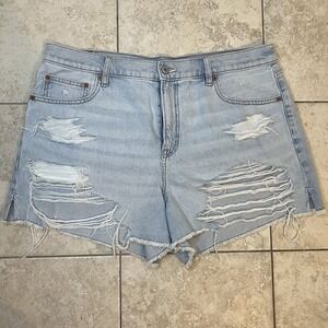 American Eagle‎ Highest Rise 90s Boyfriend Short Distressed Womens Size 16 NWOT